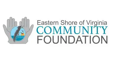 Logo of Eastern Shore of Virginia Community Foundation with a hand graphic.