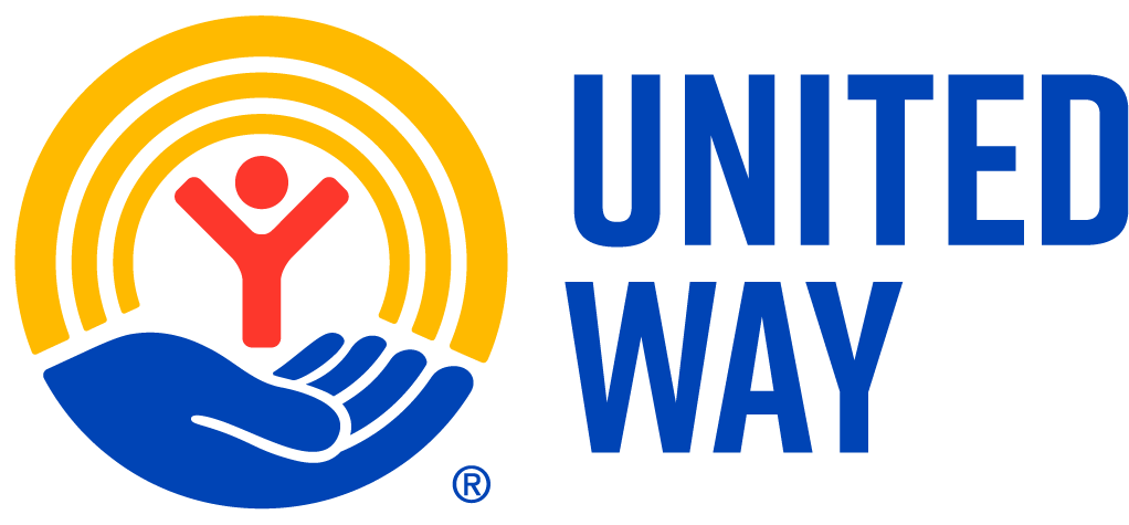 United Way logo with hands and a rising sun.
