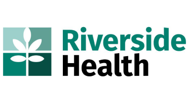 Logo of Rivers Health featuring a teal and black design.